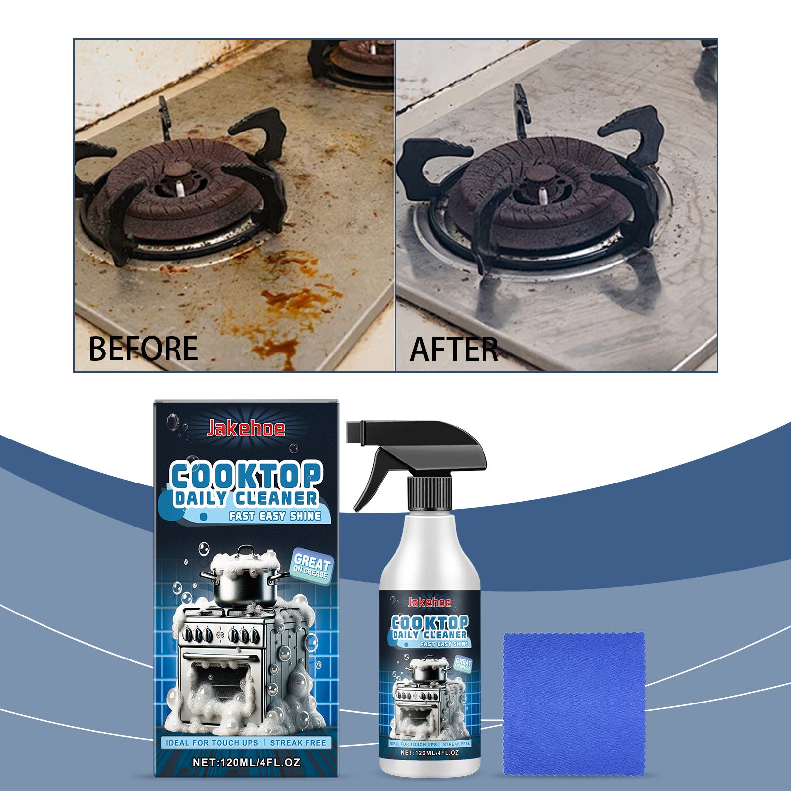 Stove Foam Cleaner Household Kitchen Stove Cleaning and Polishing Stains Grease Foam Cleaner