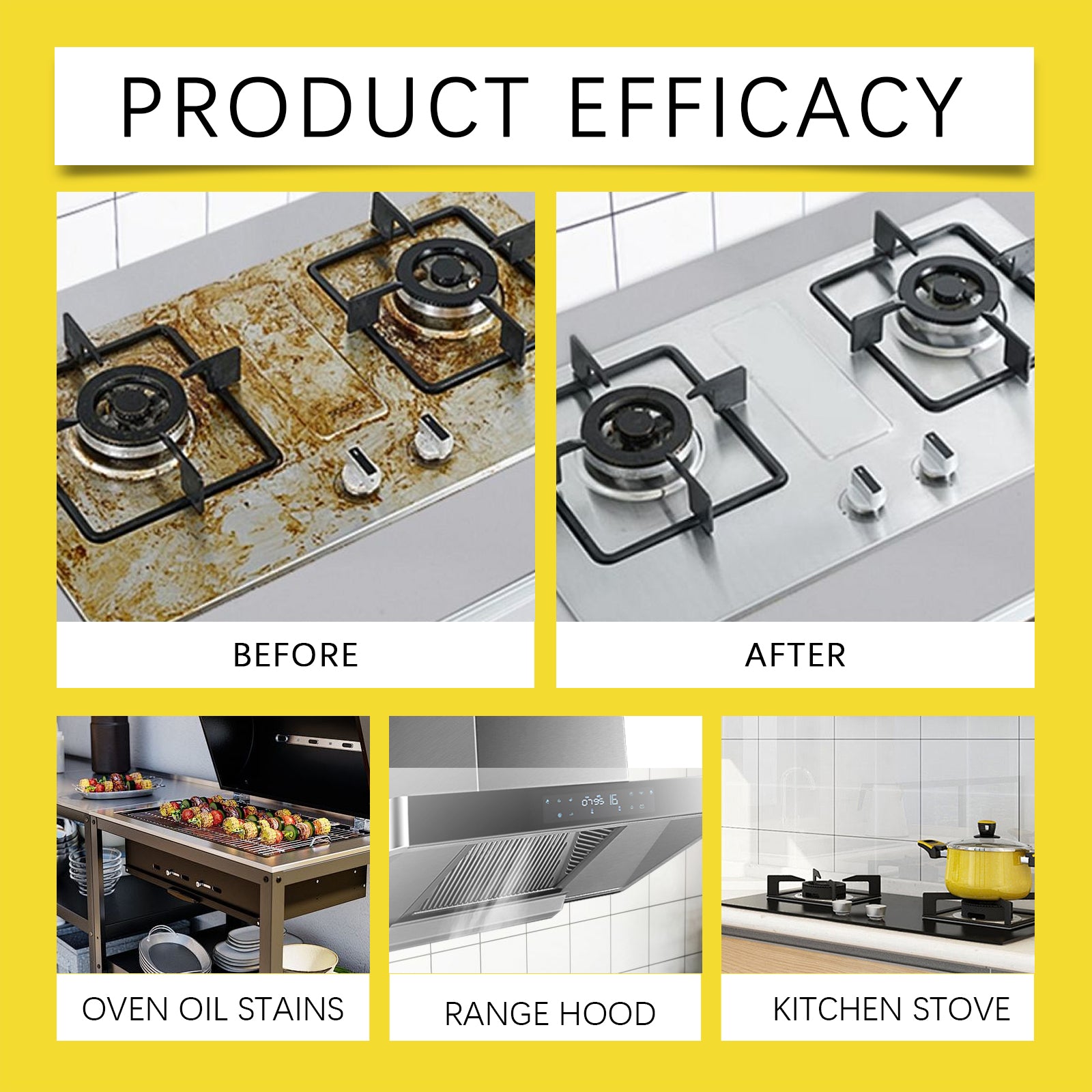 120ml Kitchen Power Degreaser Dissolving Remove Oil Stains Stove Oven Grill Grease Foam Cleaner Restore Polish Kitchen Tools