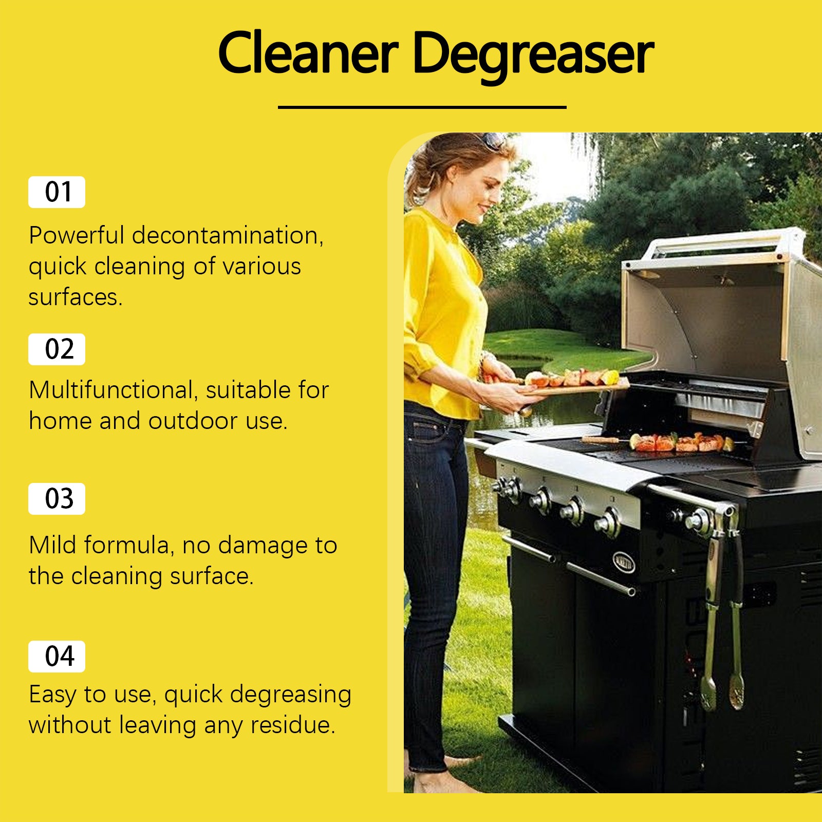 120ml Kitchen Power Degreaser Dissolving Remove Oil Stains Stove Oven Grill Grease Foam Cleaner Restore Polish Kitchen Tools