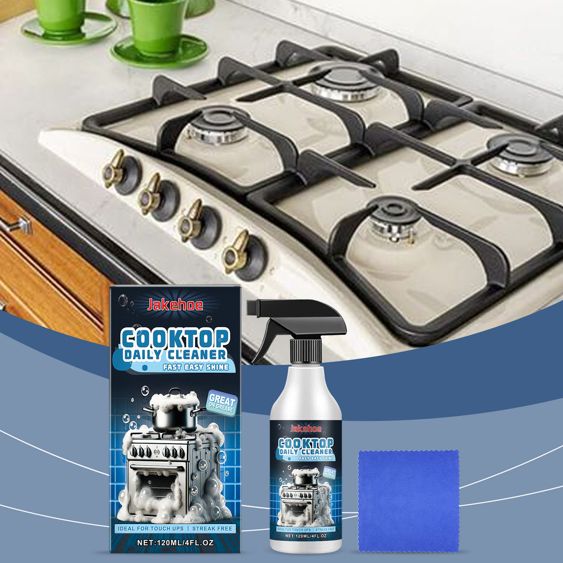 Stove Foam Cleaner Household Kitchen Stove Cleaning and Polishing Stains Grease Foam Cleaner
