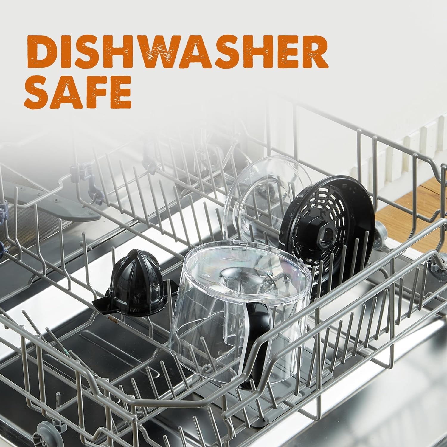 ETS623 BPA-Free Electric Citrus Juicer, Compact, Large Volume, Pulp Control, Oranges, Lemons, Limes, Grapefruits with Easy Pour Spout, 24oz, Black/Stainless Steel