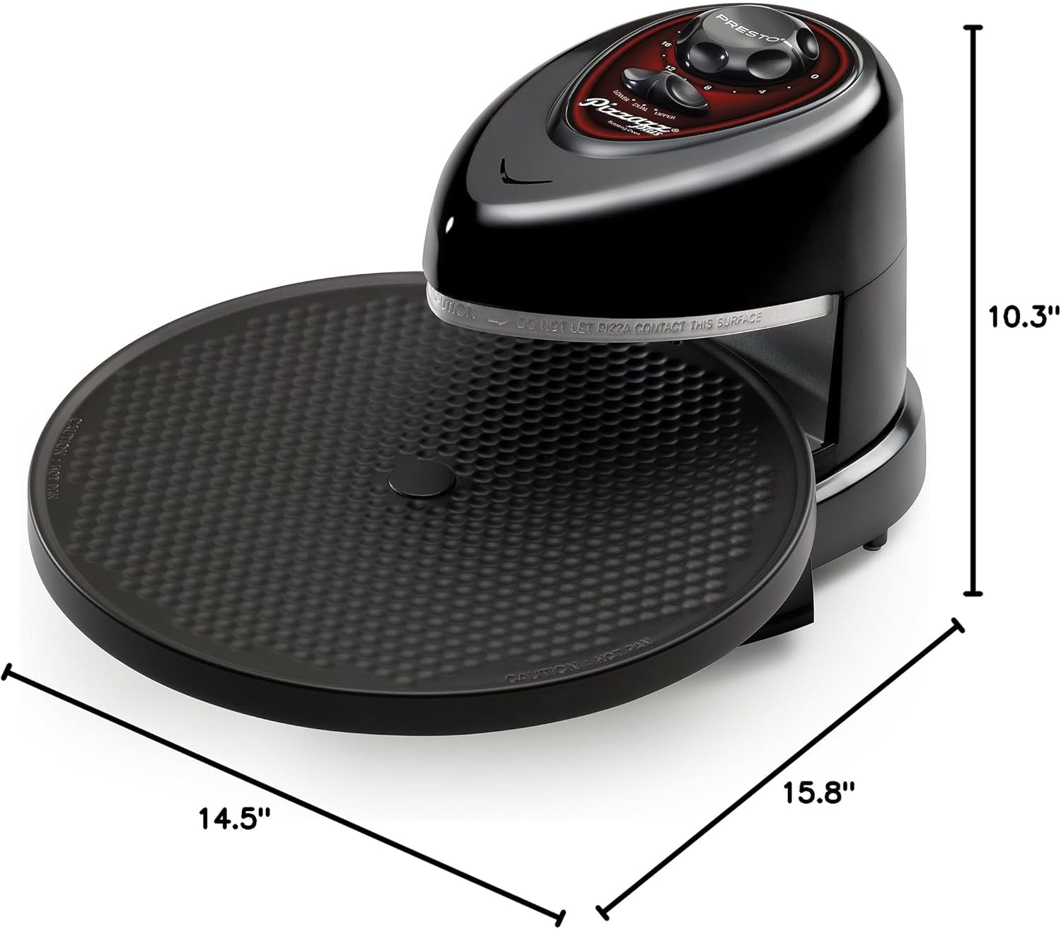 03430 Pizzazz Plus Rotating Oven, Black