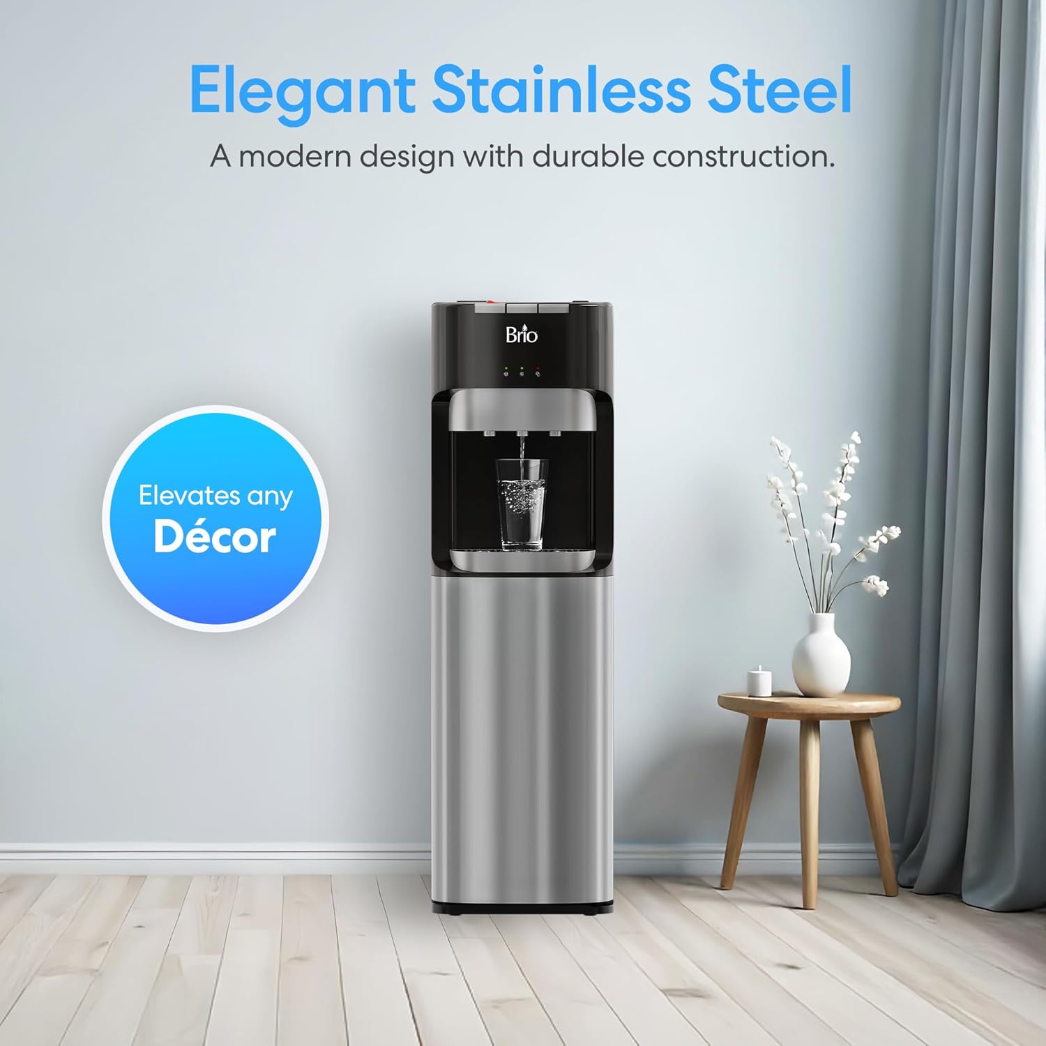 Brio Bottom Loading Water Cooler Dispenser for 5 Gallon Bottles