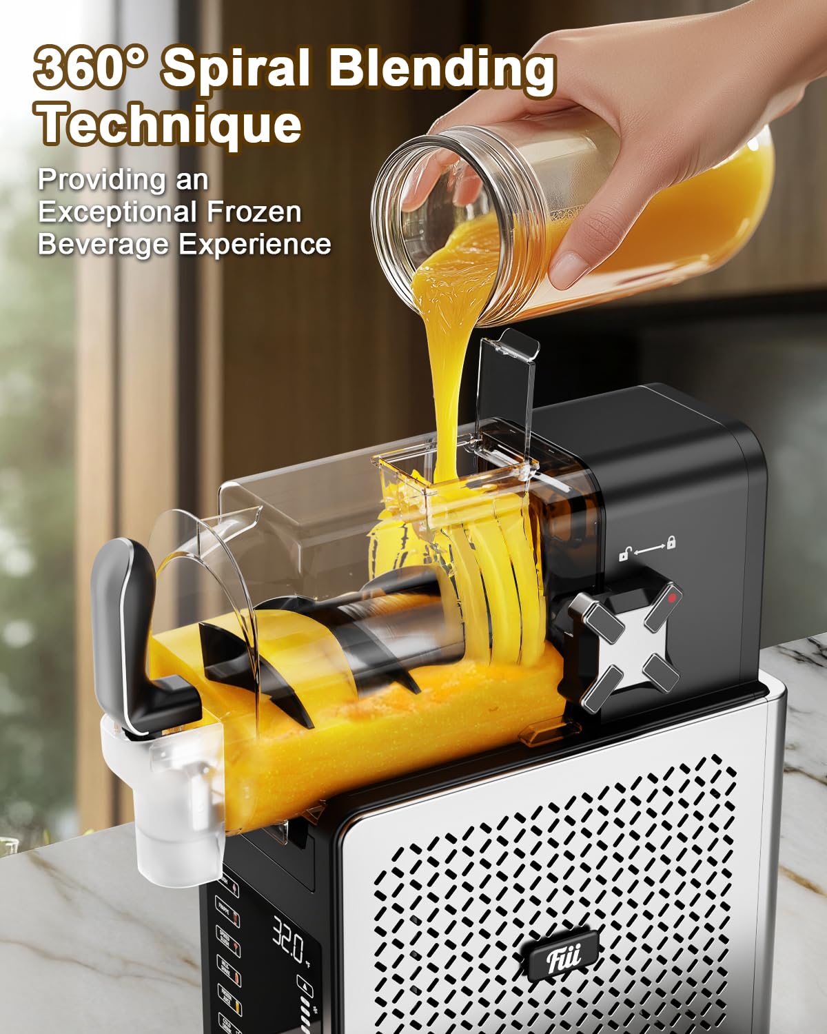 Fiii Slushie Machine 92 oz, Slushy Machine for Home,