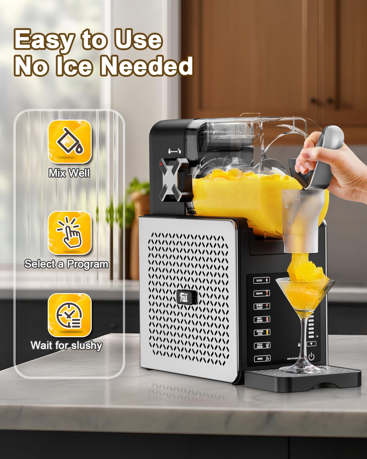 Fiii Slushie Machine 92 oz, Slushy Machine for Home,