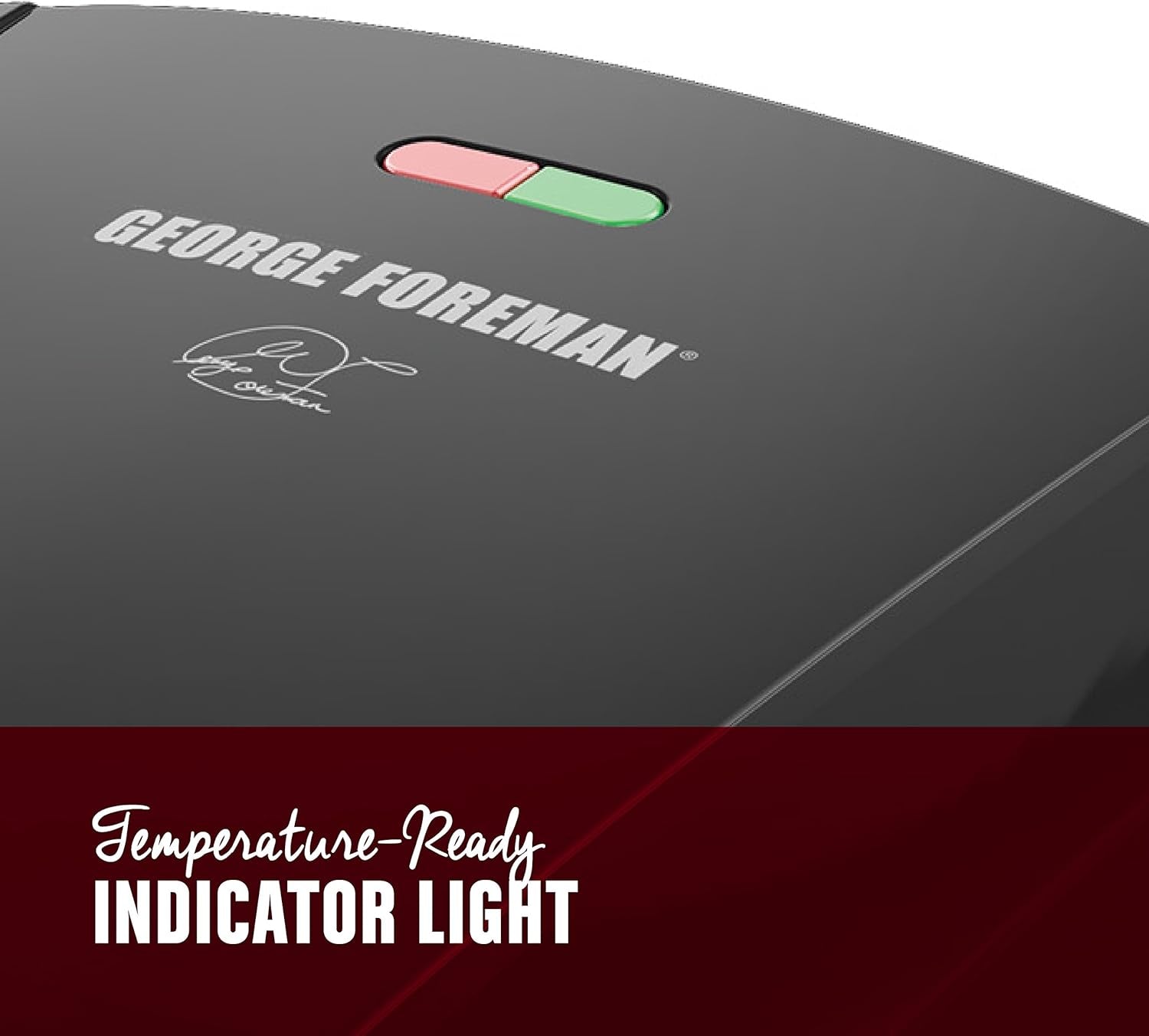 4-Serving Removable Plate Electric Grill and Panini Press, George Tough Non-Stick Coating, Drip Tray Catches Grease, Black